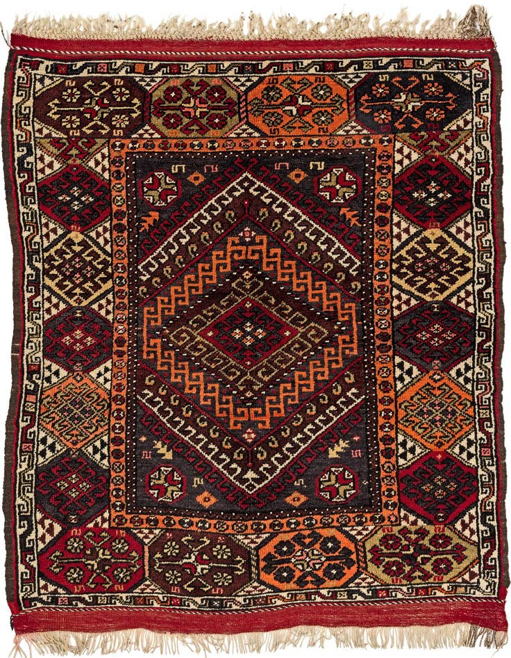 Detail image of 4' 3 x 5' 4 Hand Knotted Balouch Wool Rug