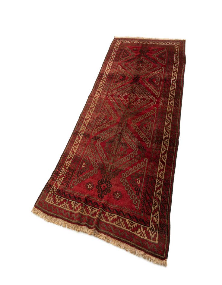 Detail image of 4' 7 x 8' 9  Hand Knotted Balouch Oriental Wool Rug