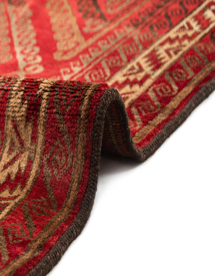 Detail image of 4' 7 x 8' 9  Hand Knotted Balouch Oriental Wool Rug