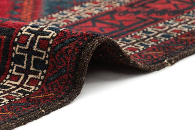 Detail image of 4' 10 x 8' 5 Hand Knotted Balouch Wool Rug