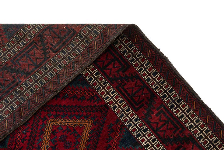 Detail image of 4' 10 x 8' 5 Hand Knotted Balouch Wool Rug