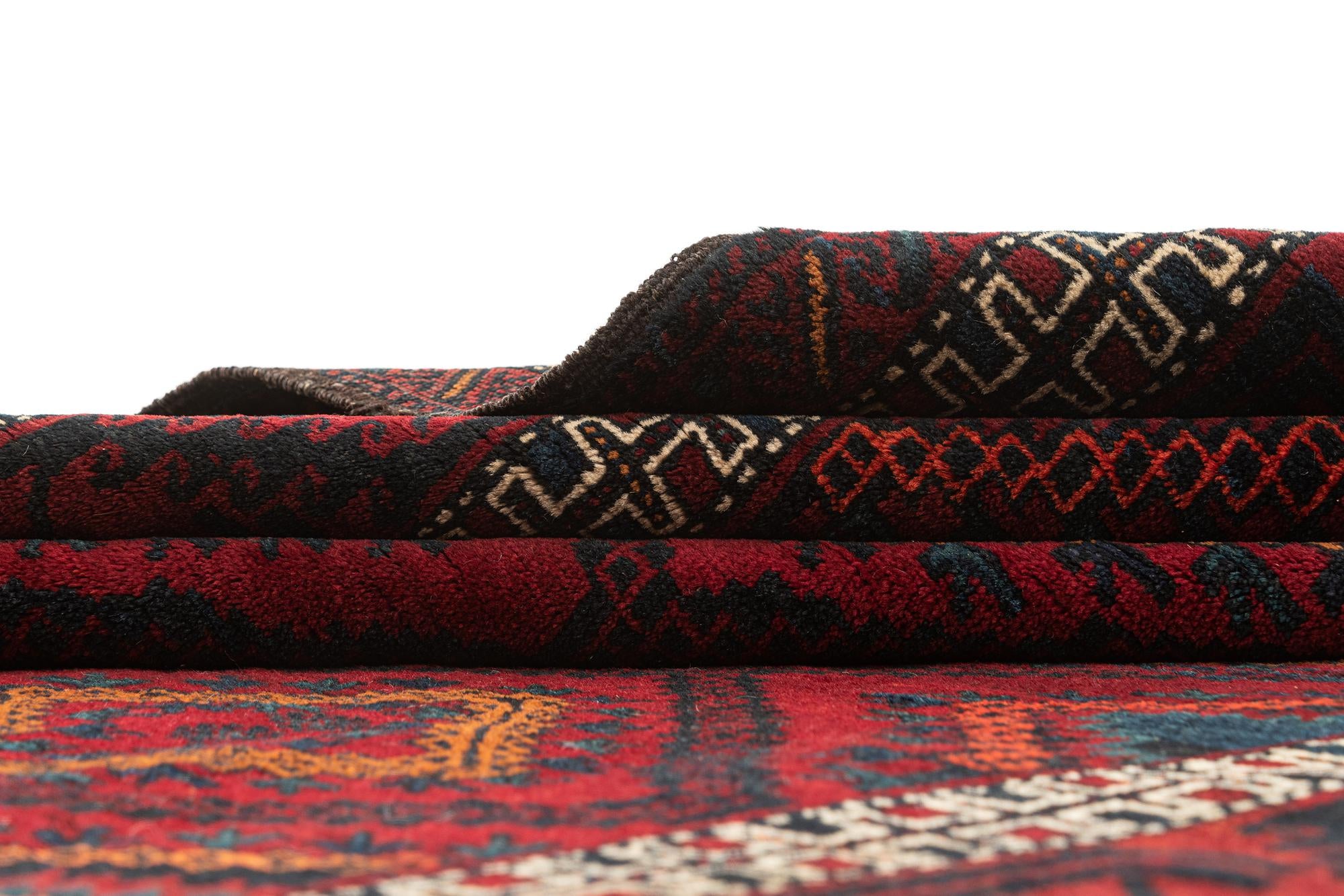 4' 10 x 8' 5 Hand Knotted Balouch Wool Rug