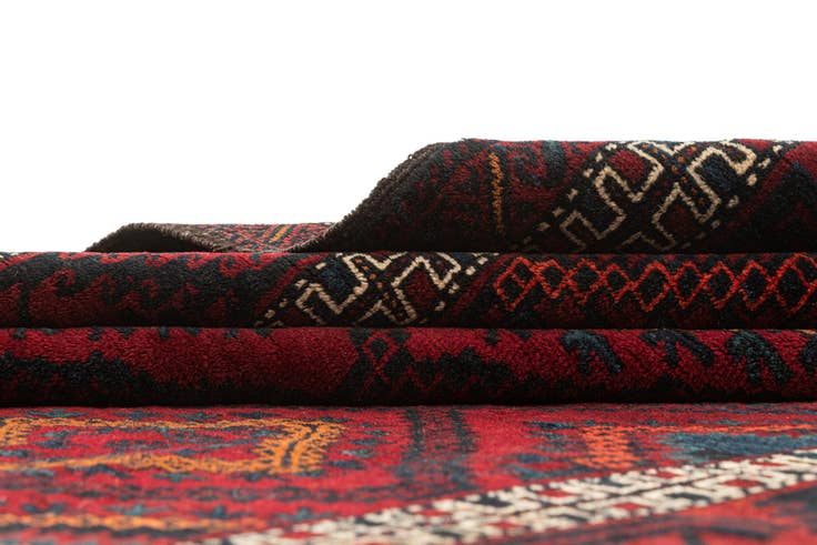 Detail image of 4' 10 x 8' 5 Hand Knotted Balouch Wool Rug