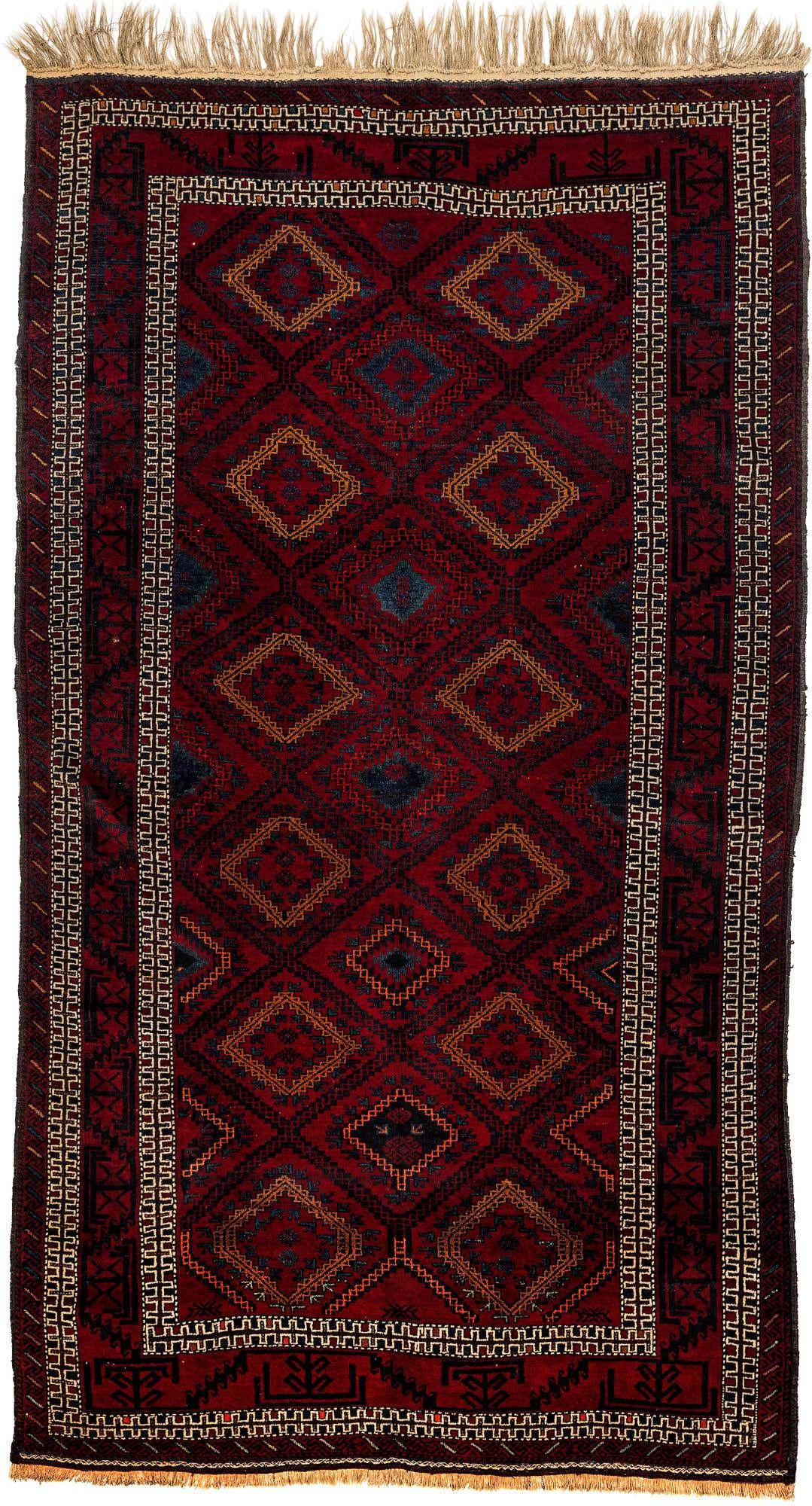 4' 10 x 8' 5 Hand Knotted Balouch Wool Rug