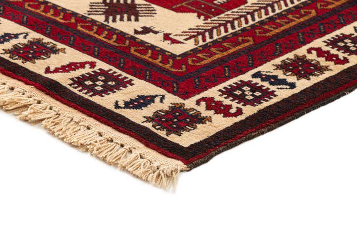 4' 2 x 7' 4 Hand Knotted Balouch Wool Rug