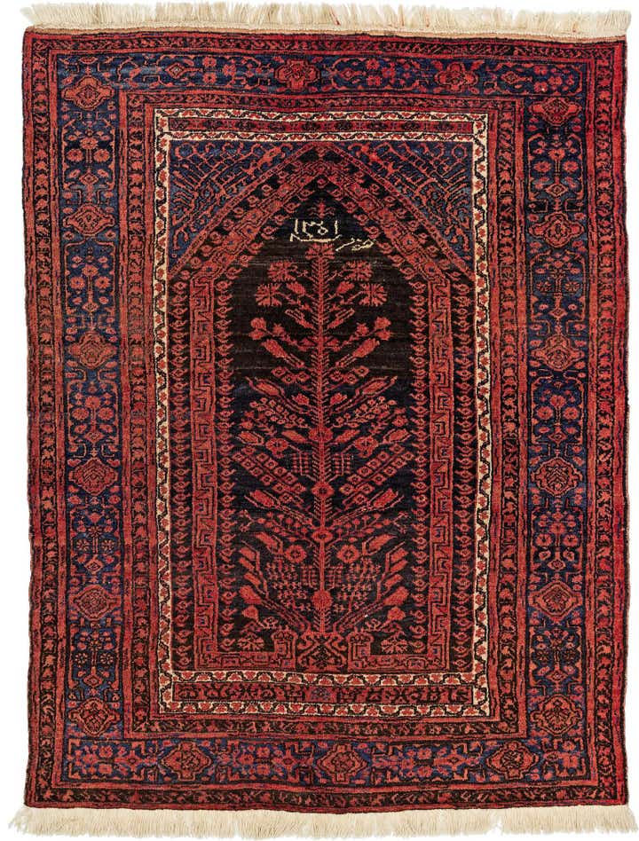 4' 4 x 5' 8 Hand Knotted Balouch Wool Rug