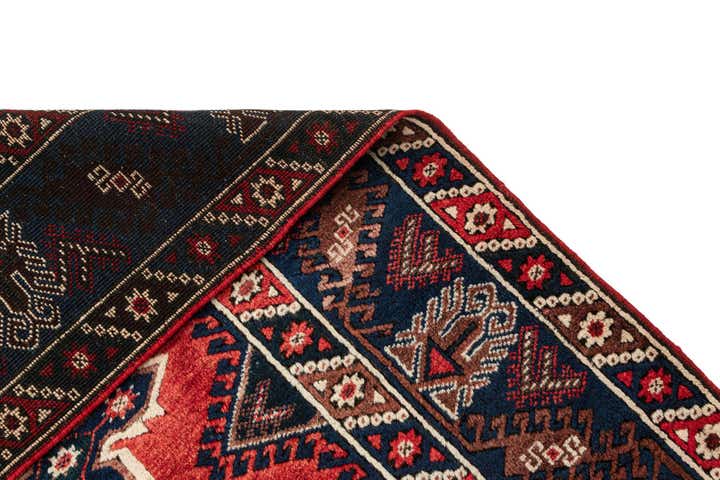 4' 3 x 6' 10 Hand Knotted Balouch Wool Rug