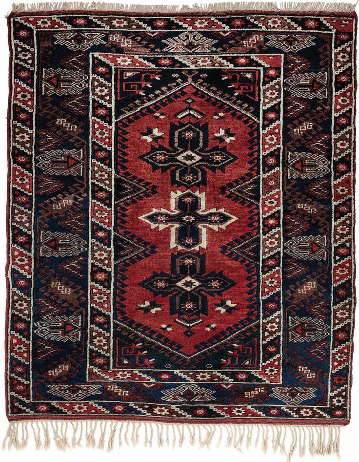 Detail image of 4' 3 x 6' 10 Hand Knotted Balouch Wool Rug