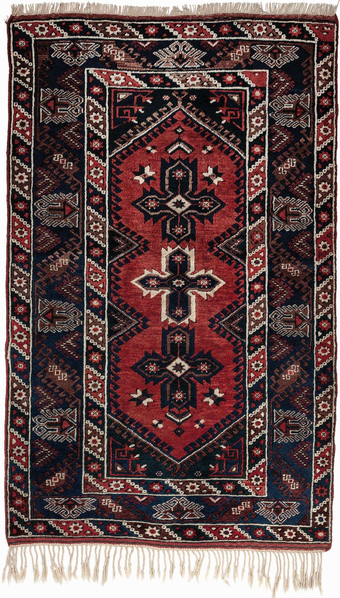 4' 3 x 6' 10 Hand Knotted Balouch Wool Rug