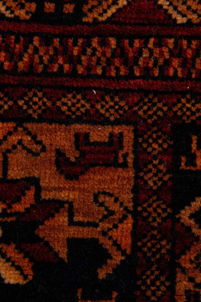 4' 4 x 6' 4 Hand Knotted Balouch Persian Wool Rug