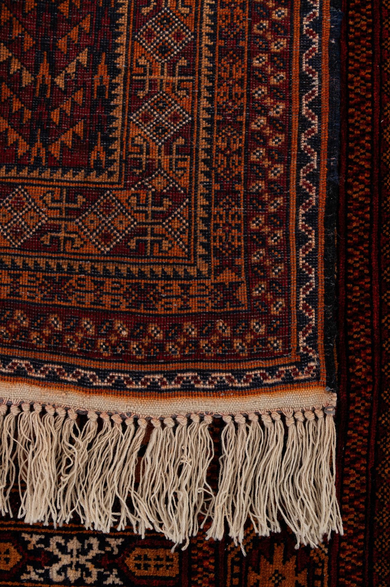 4' 4 x 6' 4 Hand Knotted Balouch Persian Wool Rug