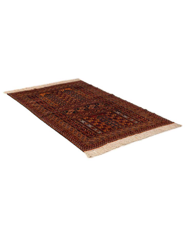 4' 4 x 6' 4 Hand Knotted Balouch Persian Wool Rug