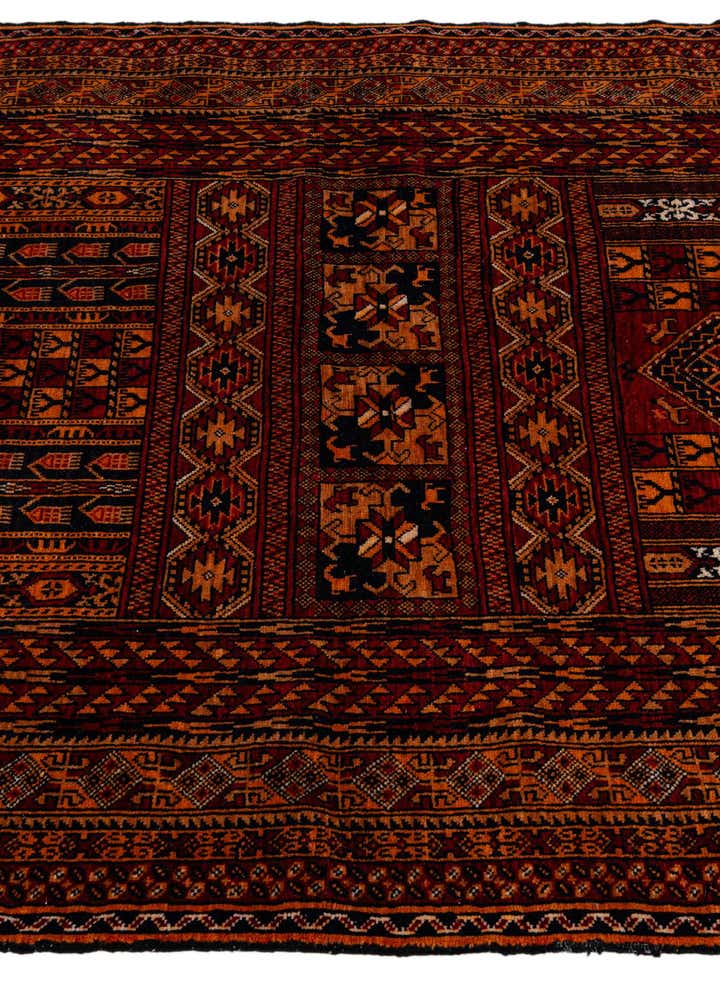 4' 4 x 6' 4 Hand Knotted Balouch Persian Wool Rug