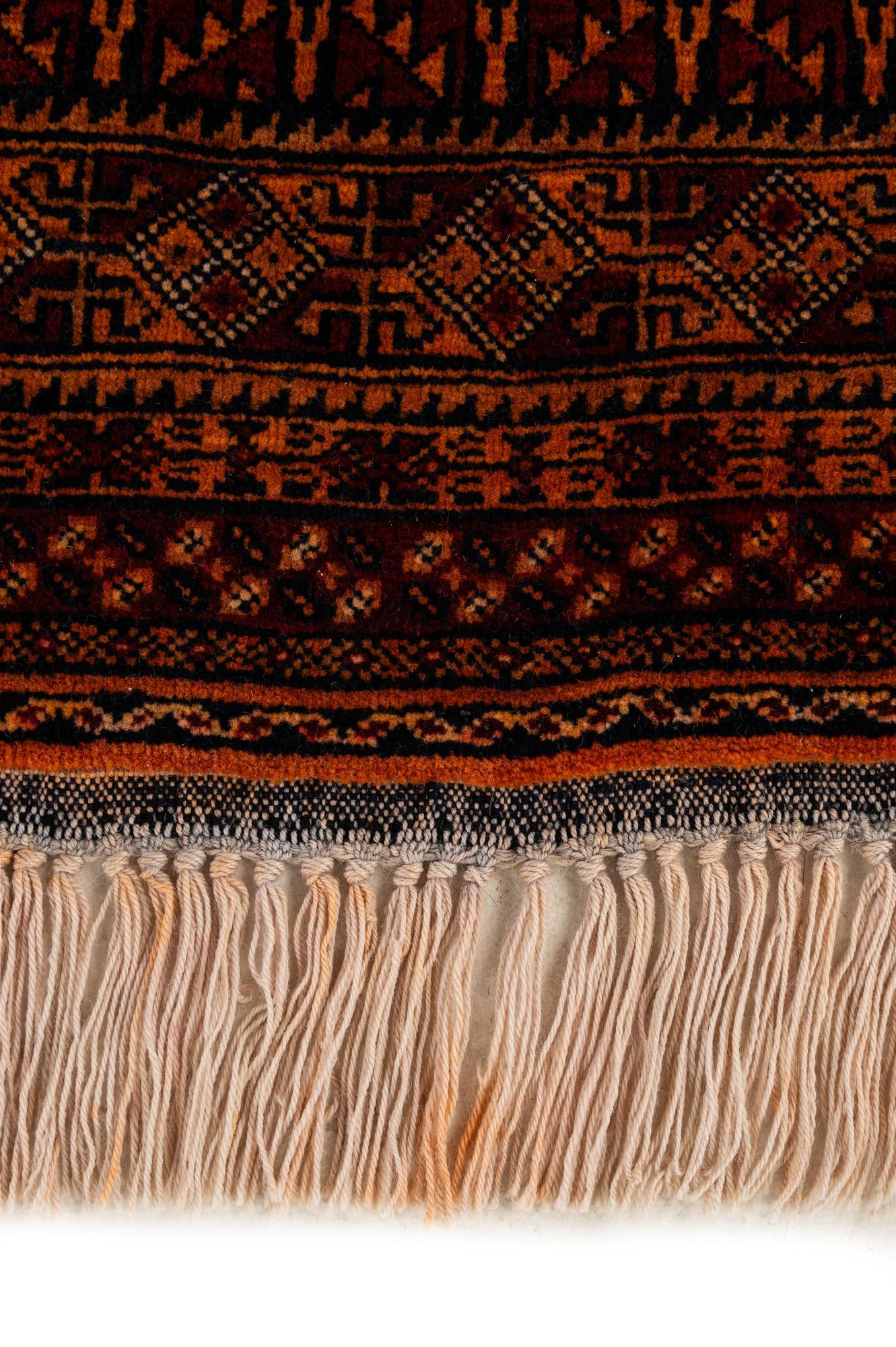 4' 4 x 6' 4 Hand Knotted Balouch Persian Wool Rug