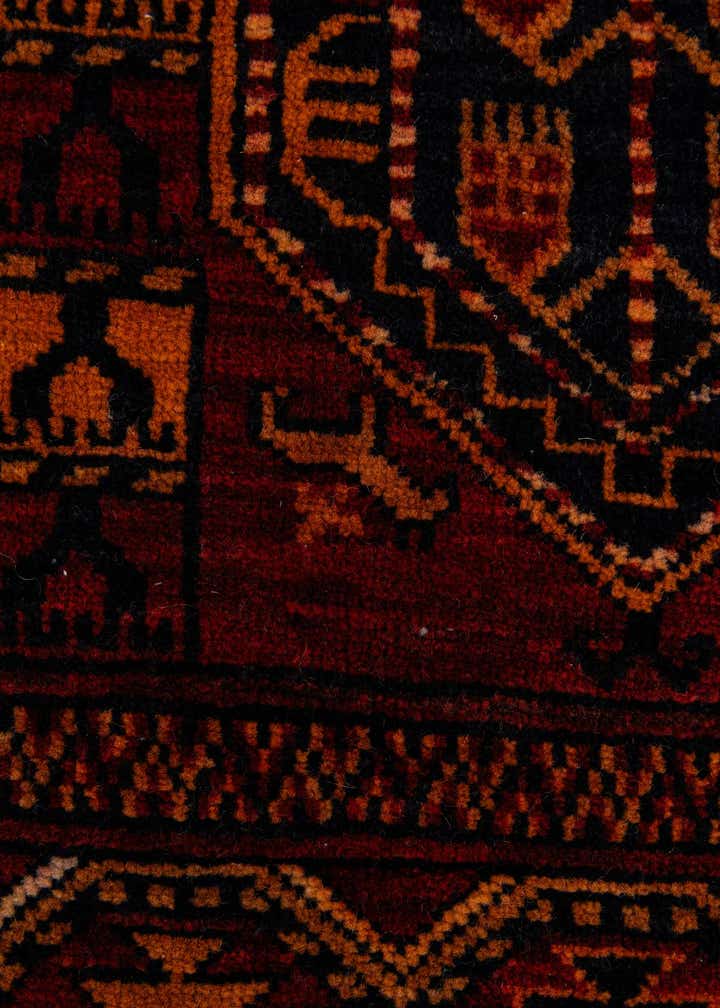 4' 4 x 6' 4 Hand Knotted Balouch Persian Wool Rug