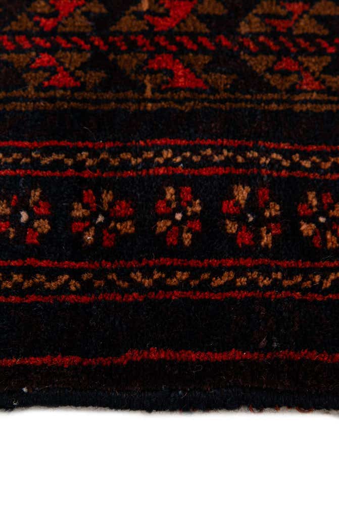 4' 3 x 6' 8 Hand Knotted Balouch Persian Wool Rug
