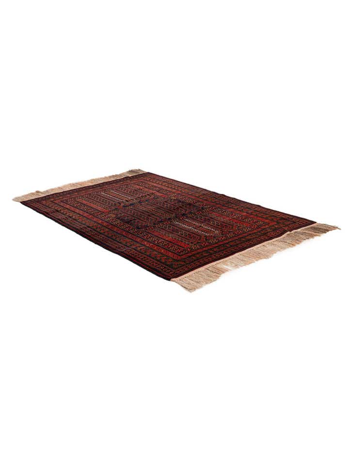 4' 3 x 6' 8 Hand Knotted Balouch Persian Wool Rug