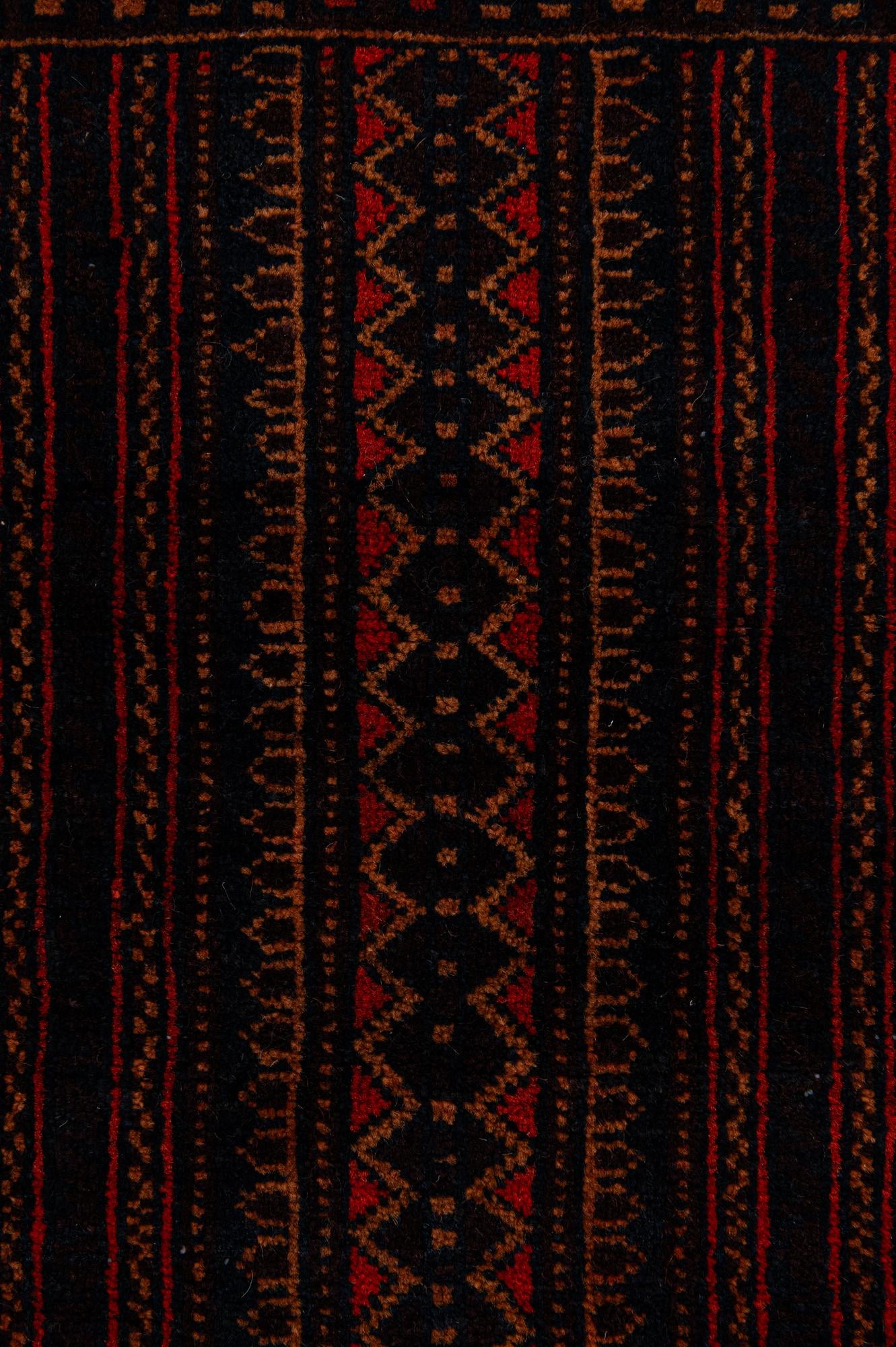 4' 3 x 6' 8 Hand Knotted Balouch Persian Wool Rug