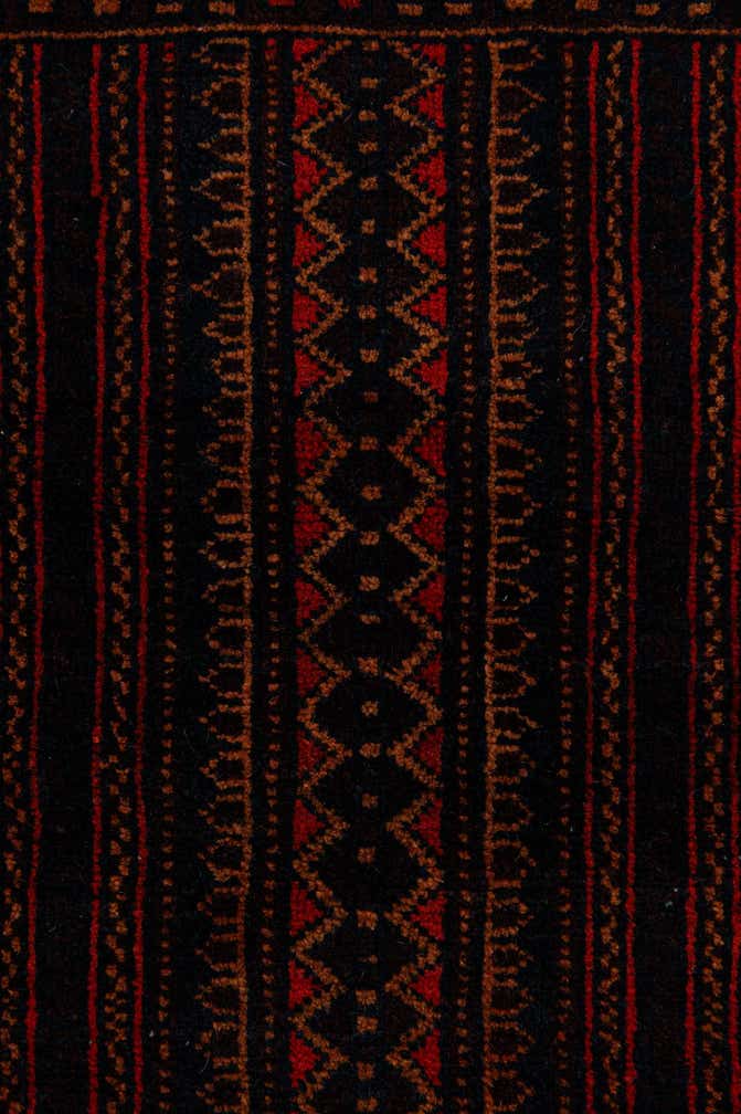 4' 3 x 6' 8 Hand Knotted Balouch Persian Wool Rug