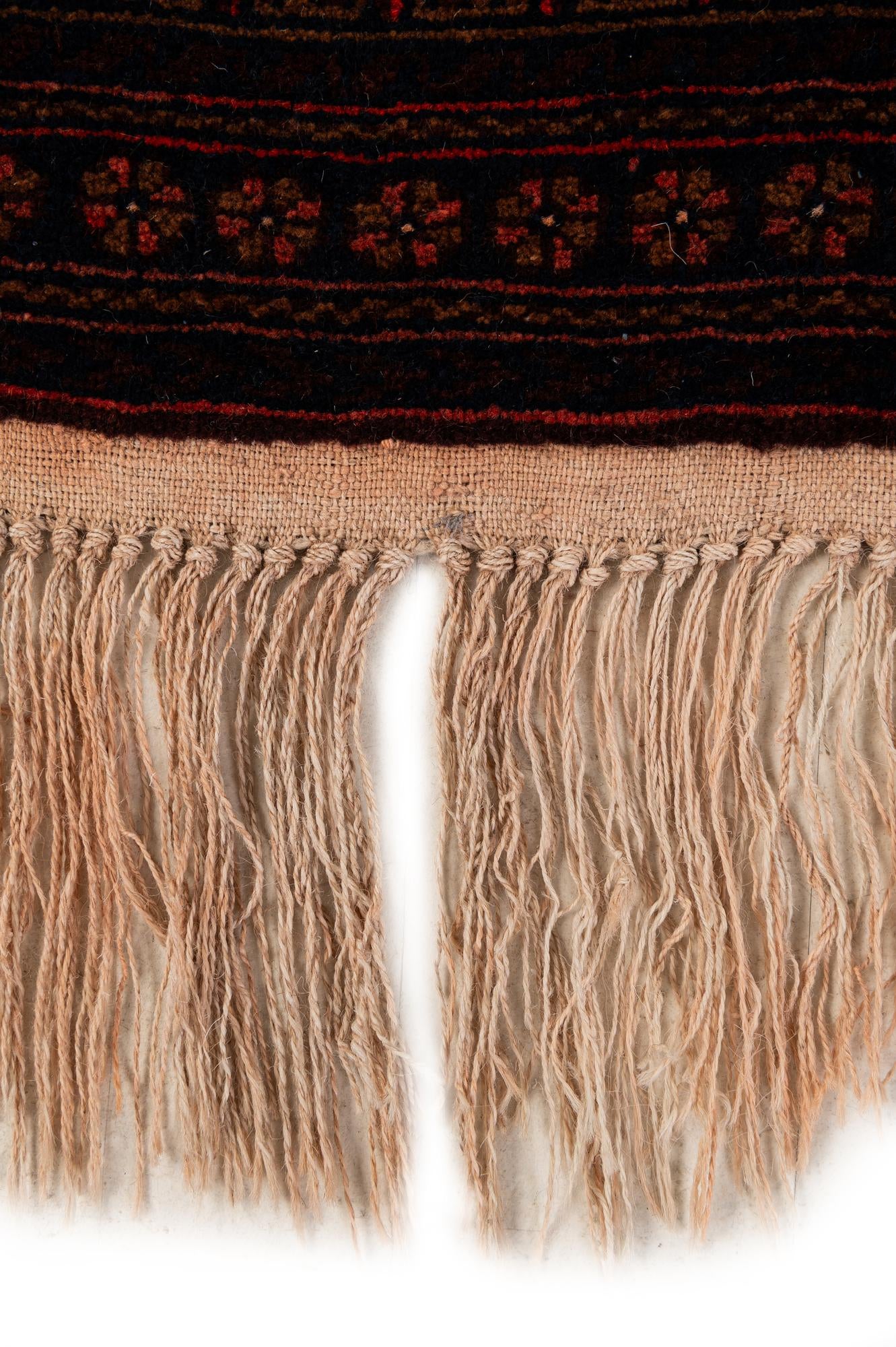 4' 3 x 6' 8 Hand Knotted Balouch Persian Wool Rug