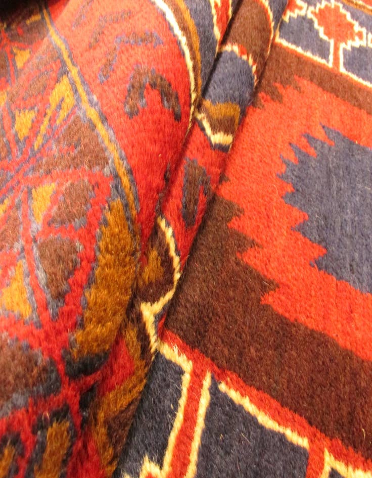 Detail image of 3' 7 x 6' Hand Knotted Balouch Persian Wool Rug