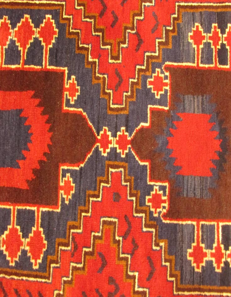 Detail image of 3' 7 x 6' Hand Knotted Balouch Persian Wool Rug