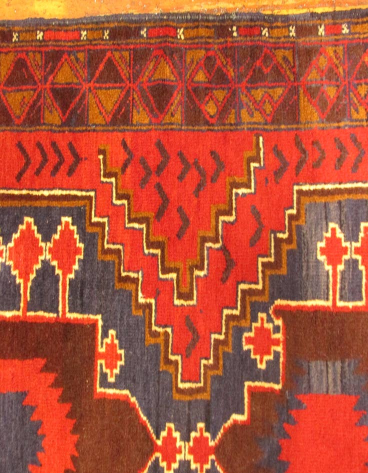 Detail image of 3' 7 x 6' Hand Knotted Balouch Persian Wool Rug