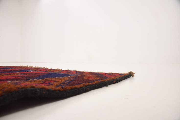 Detail image of 2' 8 x 4' 7 Hand Knotted Balouch Persian Wool Rug