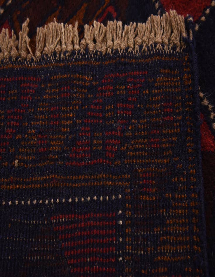 Detail image of 2' 8 x 4' 7 Hand Knotted Balouch Persian Wool Rug