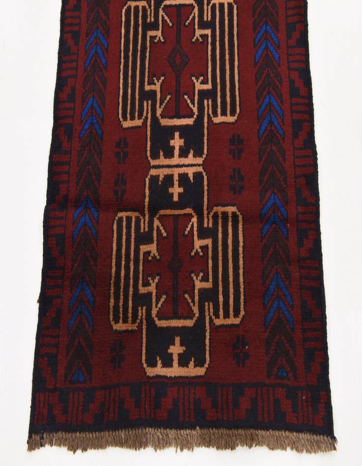 Detail image of 3' x 4' 6 Hand Knotted Balouch Persian Wool Rug