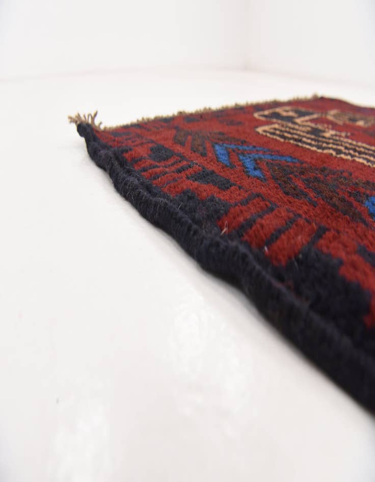 Detail image of 3' x 4' 6 Hand Knotted Balouch Persian Wool Rug