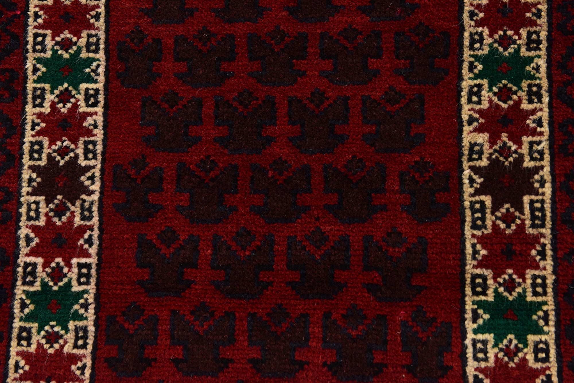 80cm x 140cm Noué main Balouch Tapis Persan Laine