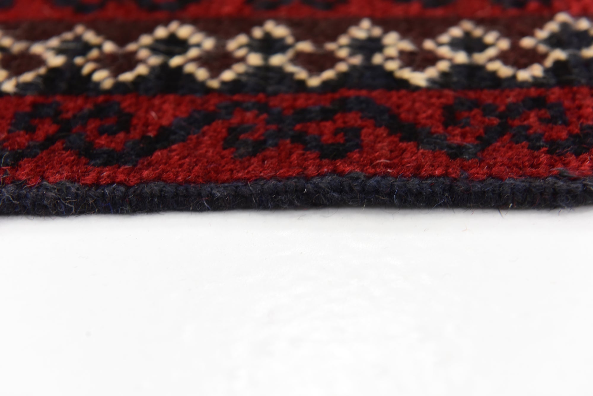 80cm x 140cm Noué main Balouch Tapis Persan Laine