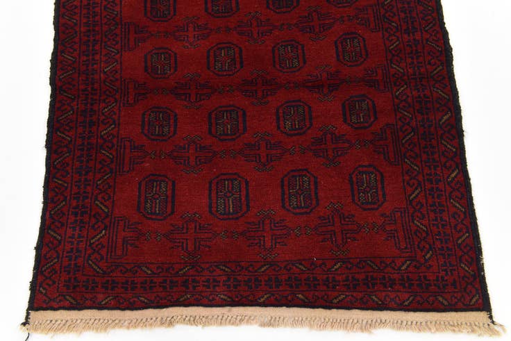 Detail image of 2' 10 x 4' 9 Hand Knotted Balouch Persian Wool Rug