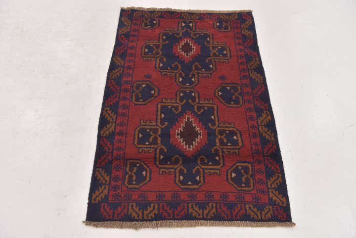 2' 10 x 4' 6 Hand Knotted Balouch Persian Wool Rug