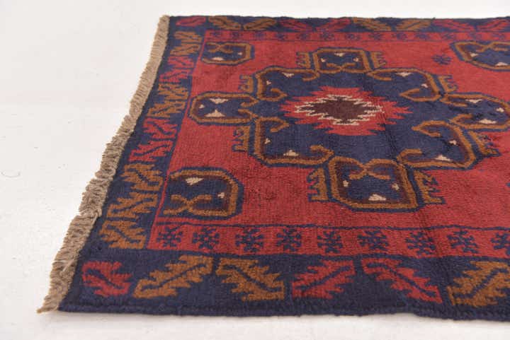 2' 10 x 4' 6 Hand Knotted Balouch Persian Wool Rug