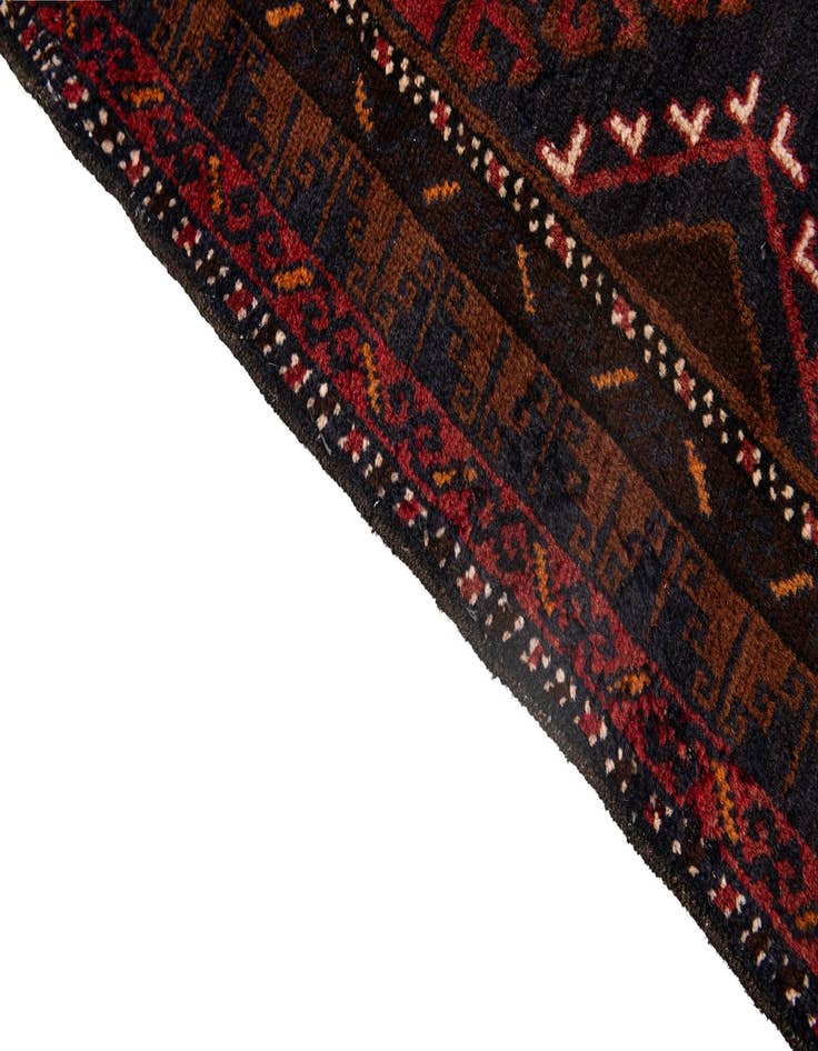 Detail image of 4' x 6' 8 Hand Knotted Balouch Persian Wool Rug