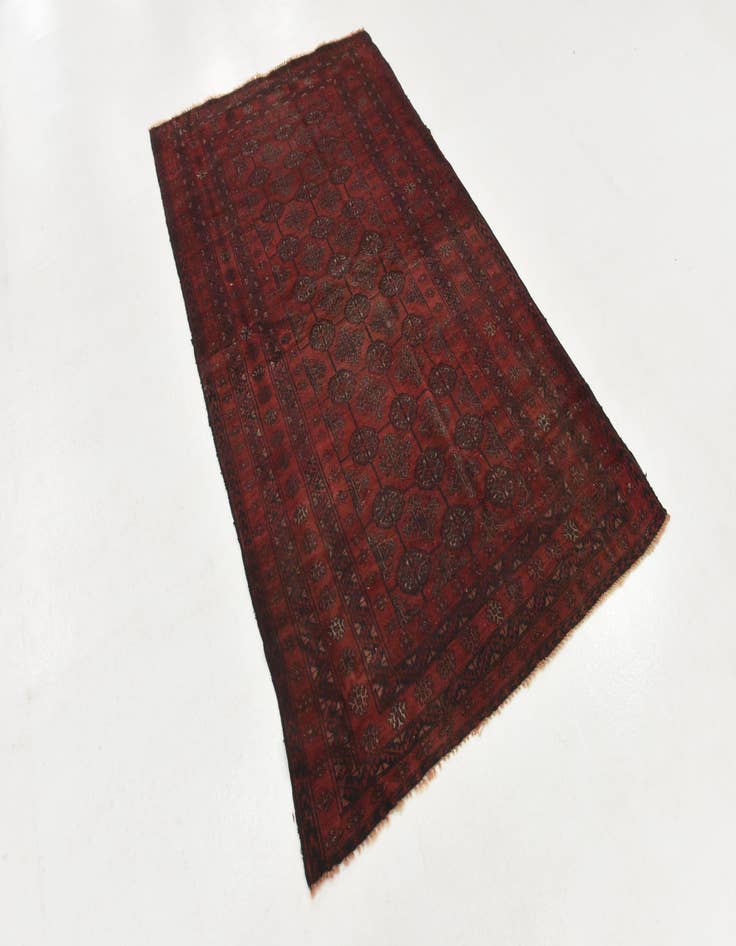 Detail image of 4' x 7' Hand Knotted Balouch Persian Wool Rug