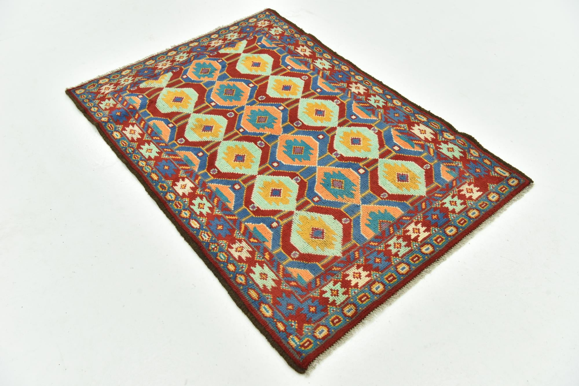 3' 4 x 4' 10 Hand Knotted Balouch Rug