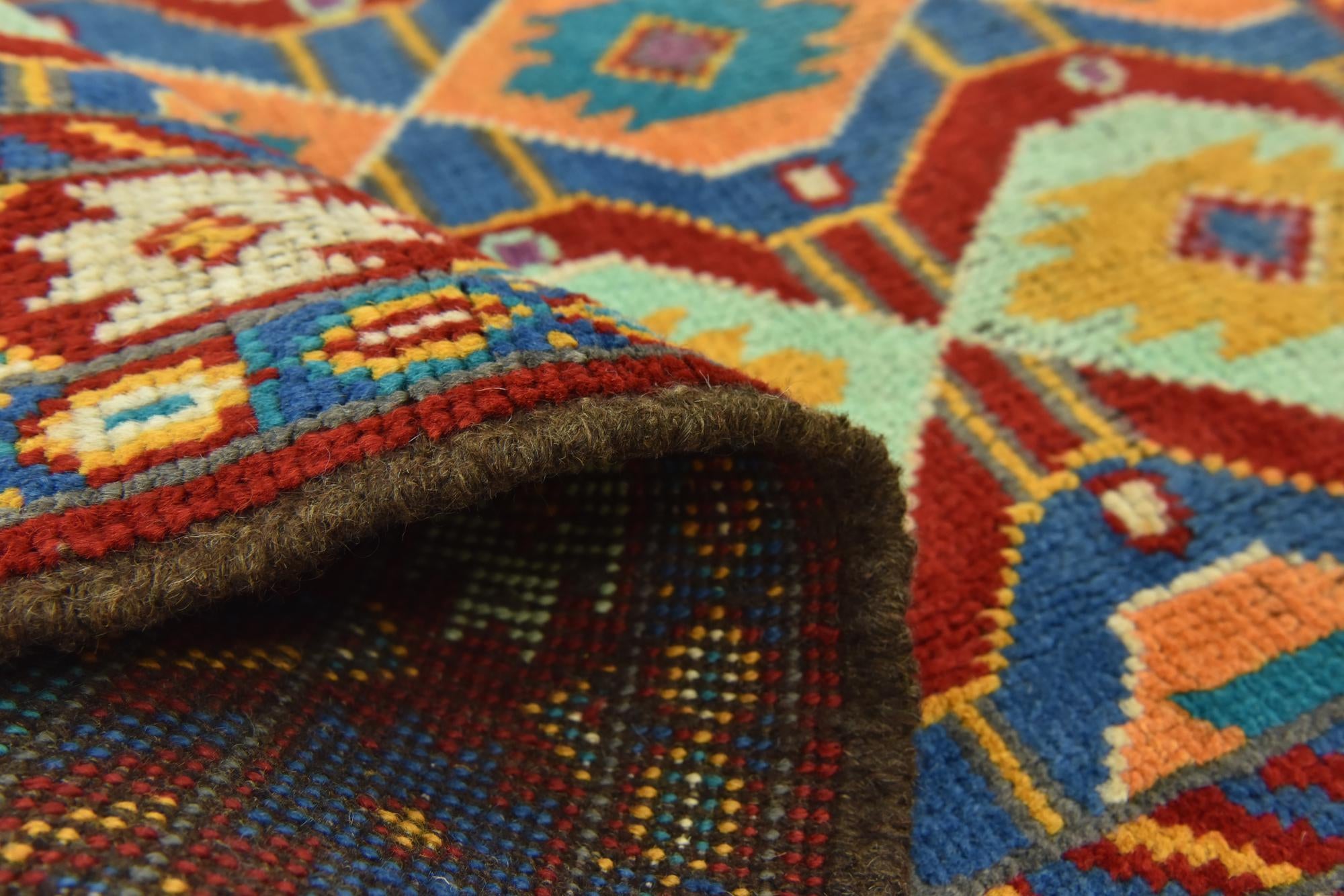 3' 4 x 4' 10 Hand Knotted Balouch Rug