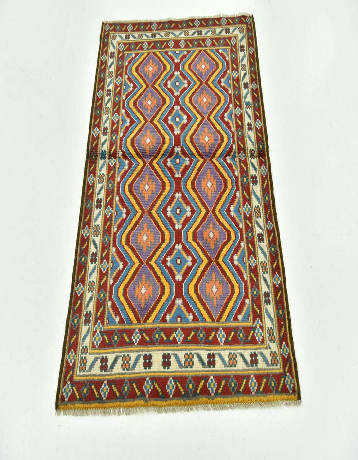 Detail image of 3' 4 x 4' 7  Hand Knotted Balouch Rug