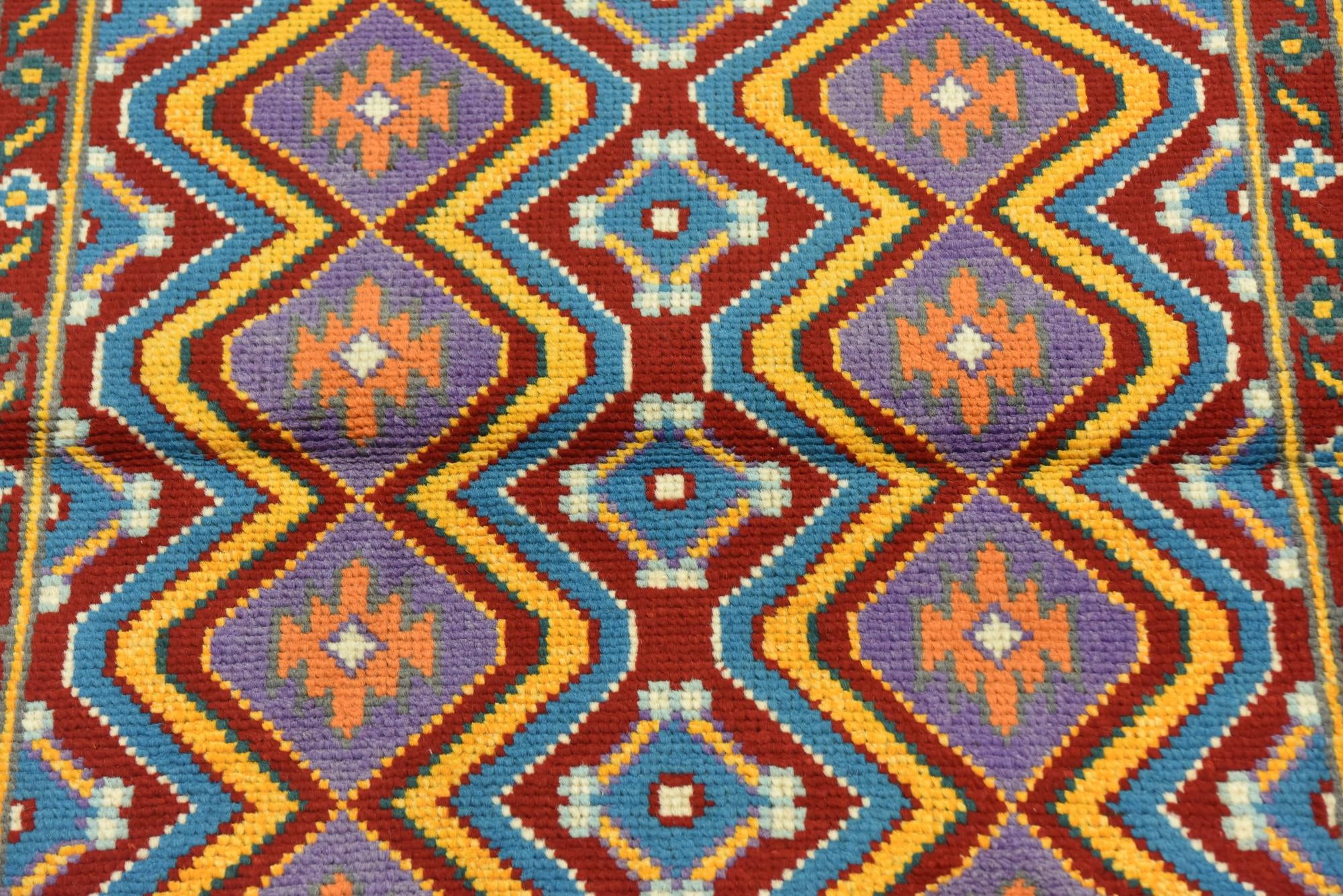 3' 4 x 4' 7 Hand Knotted Balouch Rug