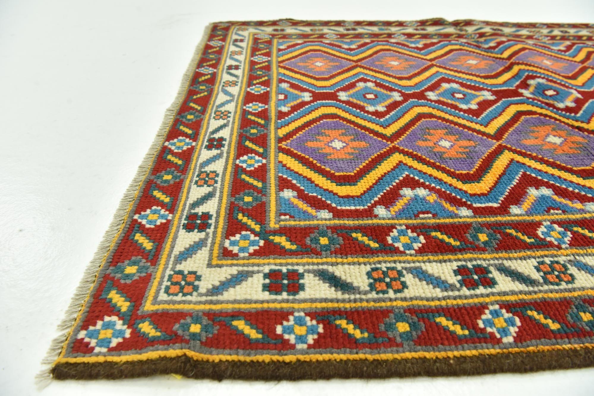 3' 4 x 4' 7 Hand Knotted Balouch Rug
