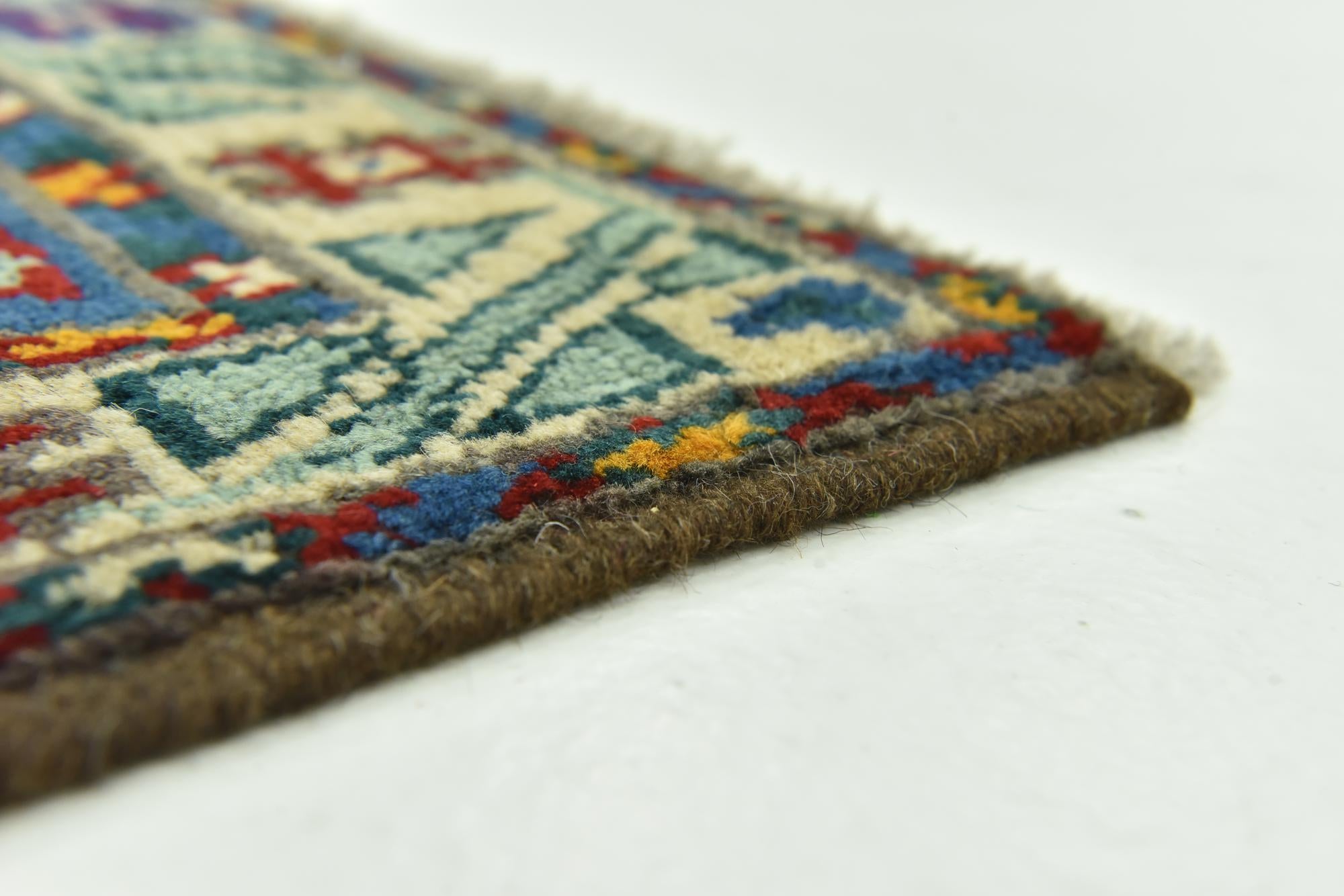 3' 5 x 5' Hand Knotted Balouch Rug