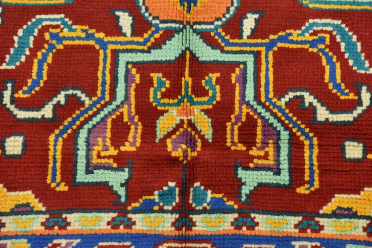 Detail image of 3' 4 x 4' 10 Hand Knotted Balouch Rug