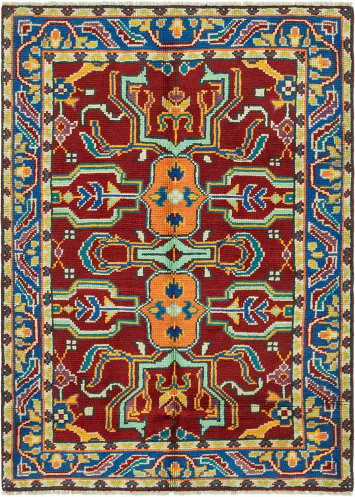 3' 4 x 4' 10 Hand Knotted Balouch Rug
