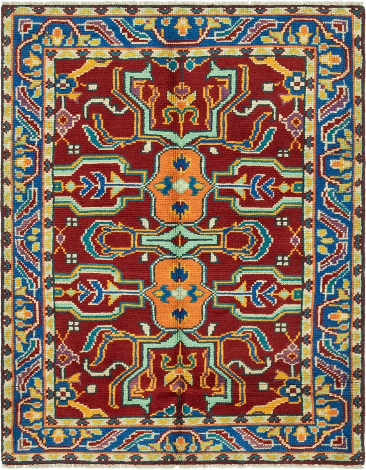 Detail image of 3' 4 x 4' 10 Hand Knotted Balouch Rug