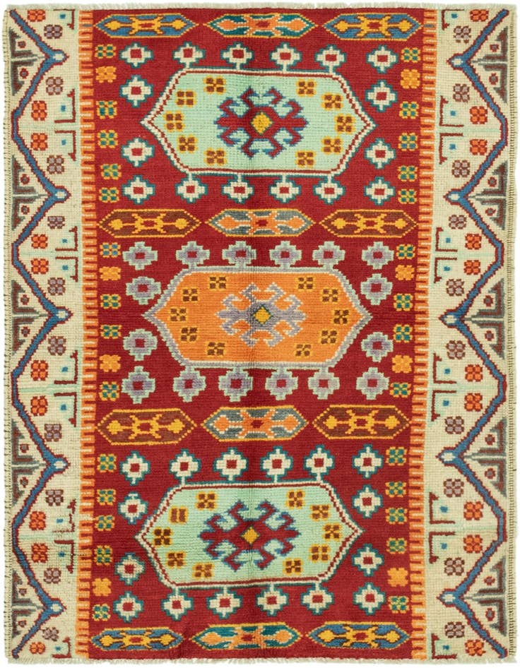 Detail image of 3' 3 x 4' 10 Hand Knotted Balouch Rug