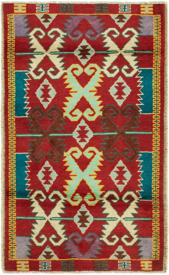 Detail image of 2' 10 x 5' Hand Knotted Balouch Rug