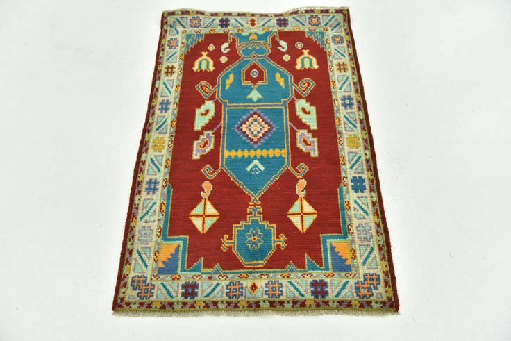 Detail image of 2' 9 x 4' 4 Hand Knotted Balouch Rug